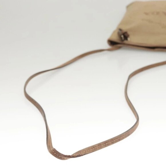 PRADA Shoulder Bag Canvas Brown Gold Auth - Picture 7 of 16